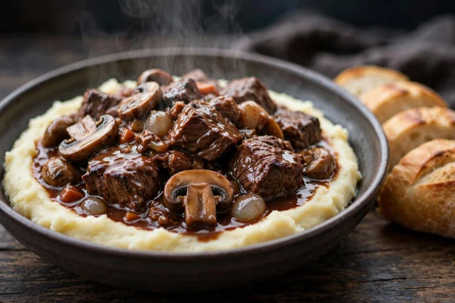 Slow Cooker Beef Burgundy Stew