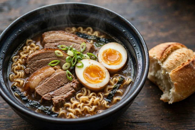 Slow Cooker Pork Ramen Soup