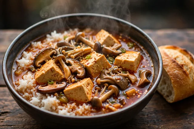 Slow Cooker Tofu Soup