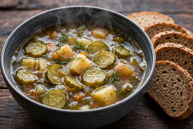 Slow Cooker Dill Pickle Soup