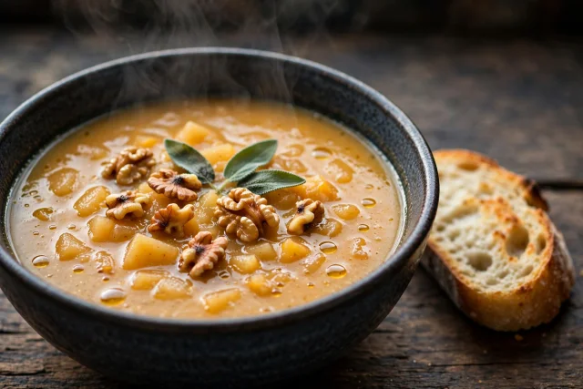 Slow Cooker Butternut Apple Soup