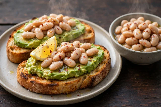 White Bean Avocado Toast