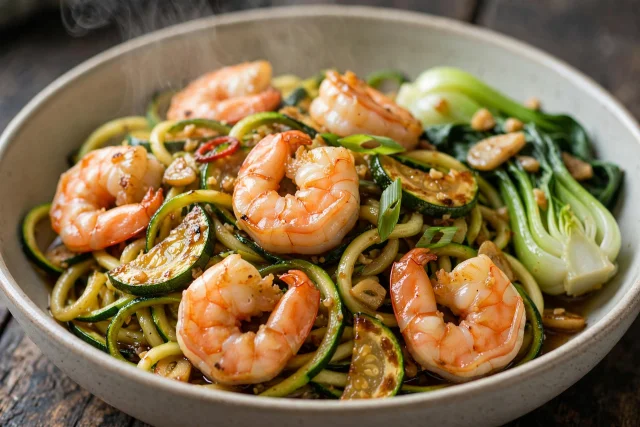 Shrimp Zoodle Stir Fry