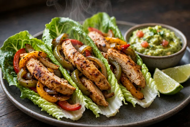 Chicken Fajita Lettuce Wraps