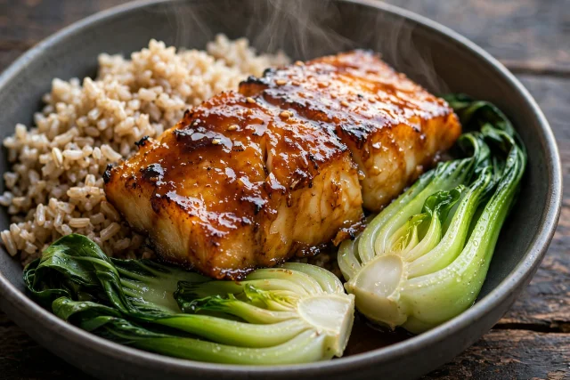 Miso Glazed Cod with Bok Choy