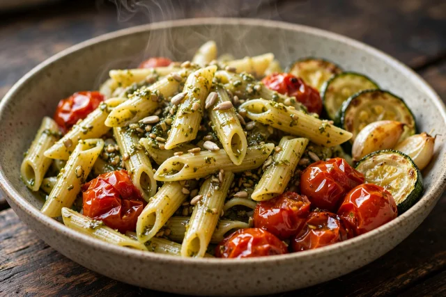 Sunflower Seed Pesto Pasta