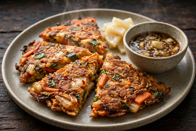 Kimchi Vegetable Pancakes