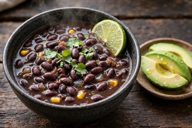 Black Bean Soup with Lime