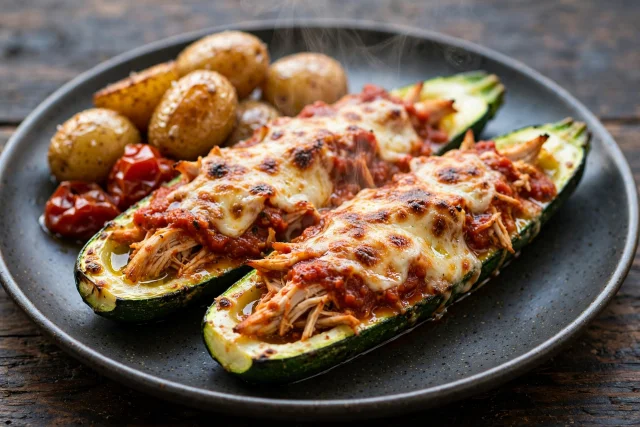 Chicken Zucchini Boats