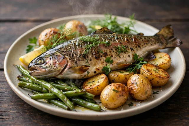 Grilled Trout with Herbs