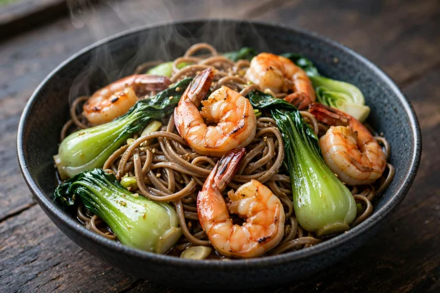 Shrimp Stir Fry with Soba