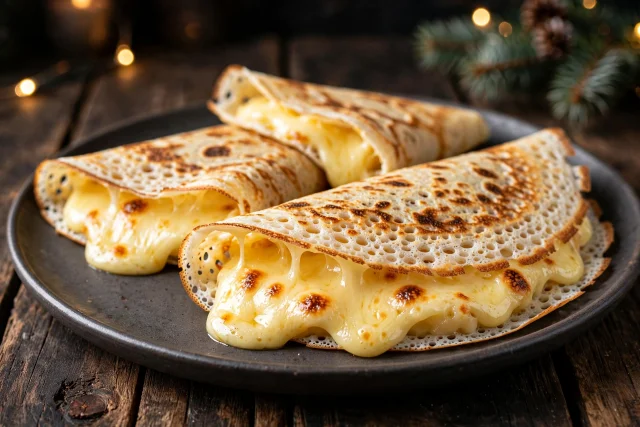 Tapioca Crepes with Cheese