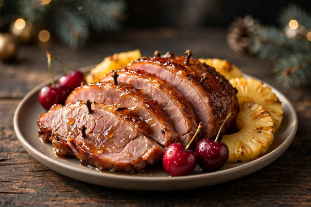 Honey Glazed Ham with Cloves