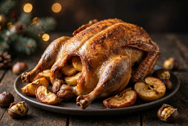 Roast Goose with Apples