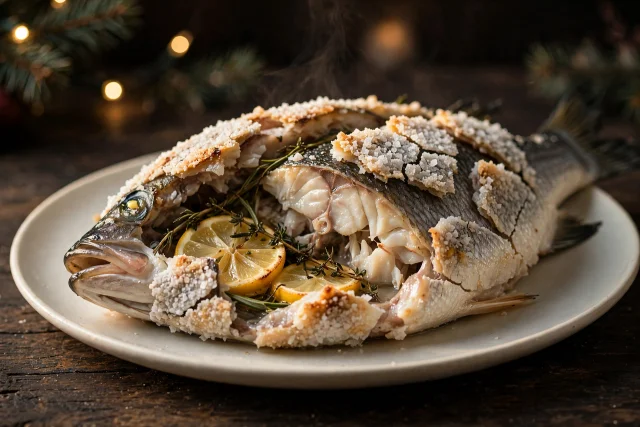 Salt Baked Sea Bass