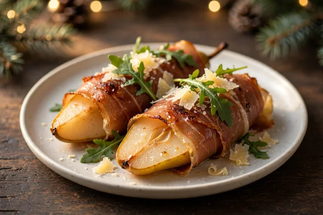 Prosciutto Wrapped Pears