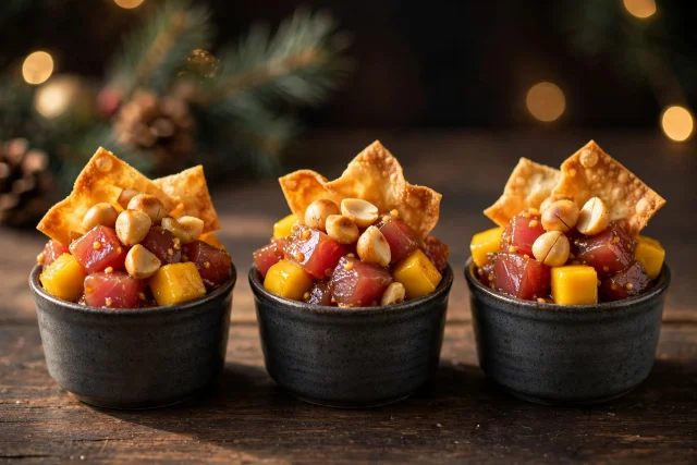 Ahi Poke Cups