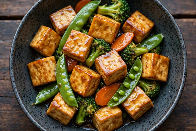 Tofu vegetable stir fry