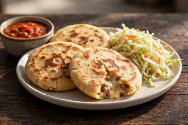 Pupusas with Curtido