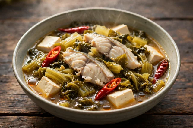 Suan Cai Fish Stew