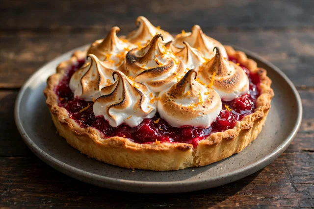 Cranberry Curd Tart
