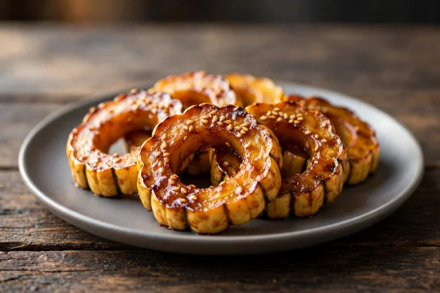 Miso Maple Roasted Delicata