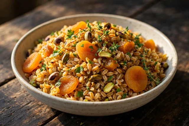Saffron Farro Pilaf