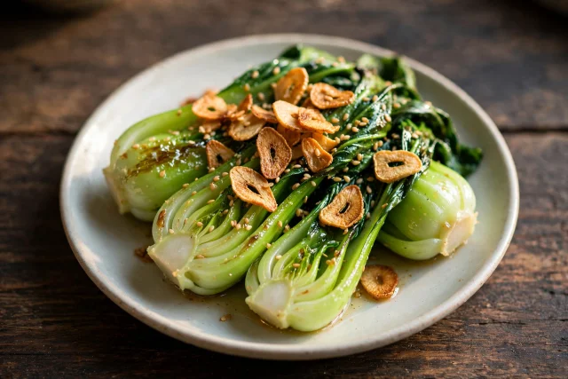 Sesame Garlic Bok Choy